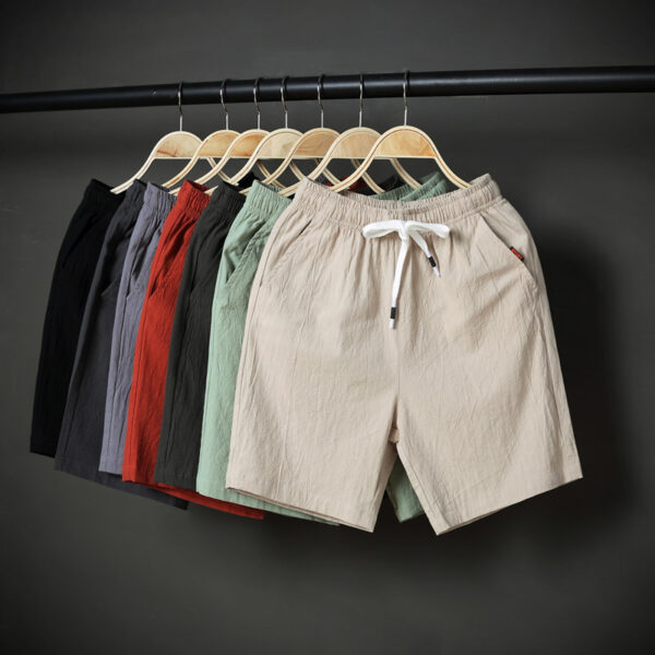 Cotton And Linen Shorts