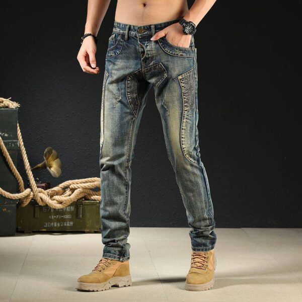 Men's Nostalgic Motorcycle Jeans