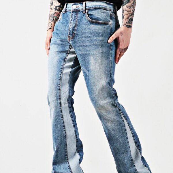 Retro Elastic Flared Jeans